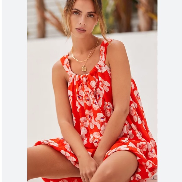 Brand New BY ANTHROPOLOGIE TIERED GAUZE BUBBLE-HEM MINI DRESS - Picture 1 of 10